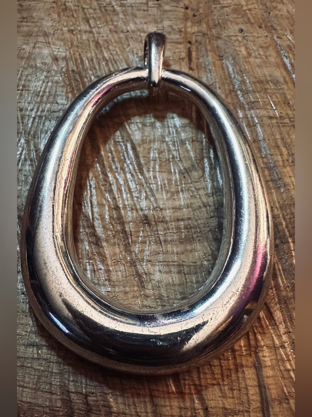 Silver-Tone Oval Accent Pendant - Home Accents